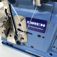 Machine à coudre surjeteuse OREN pour écussons scolaires, moteur à lit plat, nouveau modèle, équipement de surjetage automatique à levage de pied MG-3U