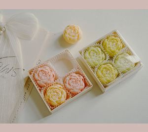 Regalo de San Valentín, Recuerdo de Cumpleaños, Pequeño Obsequio, Vela Aromática Creativa Hecha a Mano con Forma de Rosa - Product Image 2