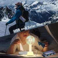 Banco de Energía Solar con Linterna LED de 20000 mAh, Cargador Solar de Emergencia Portátil, Bancos de Energía Multifunción