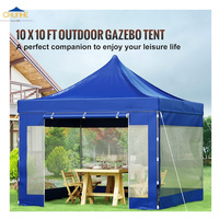 Tente pliante extérieure rétractable 10x10 personnalisée avec parois latérales bon marché promotionnel pour mariages et fêtes