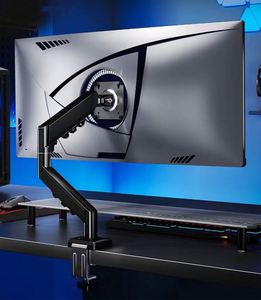 Soporte de Escritorio para Monitor con Brazo Giratorio de Movimiento Completo y Resorte de Gas para Monitores de 17-32'', Nuevo en Stock, Soporte para Monitor de Computadora con Inclinación de 90 Grados - Product Image 4