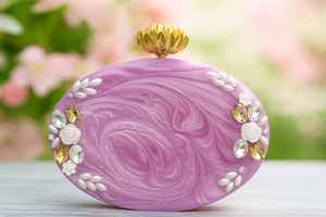 Elegante bolso de mano de resina para mujer, perfecto para regalo de boda y uso en fiestas de Humayun World Crafts - Product Image 4