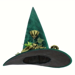 Sombrero <span class=keywords><strong>de</strong></span> <span class=keywords><strong>bruja</strong></span> verde para Halloween, sombrero mágico <span class=keywords><strong>de</strong></span> Cosplay europeo y americano, decoración <span class=keywords><strong>de</strong></span> sombreros <span class=keywords><strong>de</strong></span> fiesta <span class=keywords><strong>de</strong></span> juego <span class=keywords><strong>de</strong></span> rol <span class=keywords><strong>de</strong></span> Carnaval - Product Image 5
