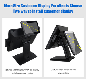 ขาตั้งระบบ POS แบบยืดหยุ่น หมุนได้ ทำจากอะลูมิเนียม สำหรับวางบนโต๊ะ - Product Image 5