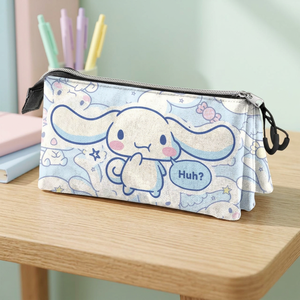 Estuche Triple para Lápices Karactermania de Cinnamoroll, Azul, con Cierre de Cremallera, para la Escuela y Oficina - Product Image 3
