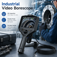 Endoscope vidéo industriel avec sonde articulée à 4 voies de 2,2 mm, caméra endoscopique IP67, écran 5,1 pouces, zoom 8X pour inspection visuelle à distance NDT