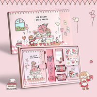 Carnet de notes A5 avec stylo et stylo, coffret cadeau, Kawaii, pour enfants, mignon, agenda, vente en gros, personnalisé
