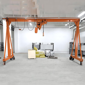 Grue à portique mobile portable réglable en hauteur 500 kg 1 tonne 2 tonnes 3 tonnes 5 tonnes 6 tonnes avec palan - Product Image 2