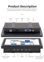 Ordinateur industriel tout-en-un avec écran tactile capacitif de 7 pouces intégré dans un panneau IPC