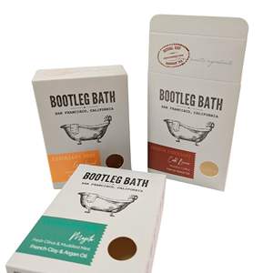 화장품 미용 제품을위한 맞춤형 크래프트 접는 상자 콘택트 렌즈 매니큐어 에센셜 오일 목욕 크림 엠보싱 - Product Image 2