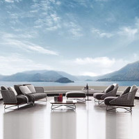 Mobilier d'extérieur de jardin populaire chaise en osier canapé jardin cour extérieure loisirs chaise d'extérieur