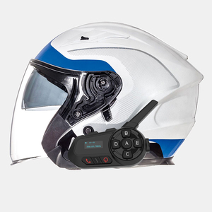 Màn hình hiển thị bluetooth Mũ bảo hiểm <span class=keywords><strong>intercom</strong></span> Tai nghe không thấm nước IP67 1200m âm nhạc Máy nghe nhạc xe máy Interphone Communicator - Product Image 6