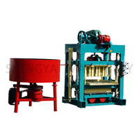Machine automatique de fabrication de blocs de pavé en béton et de briques de bordure, haute qualité, faible coût, modèles Qtj4-40