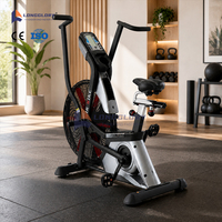 Vélo d'exercice à résistance réglable en continu, vélo à air pour la maison et usage commercial, équipement de cardio-training pour la gym