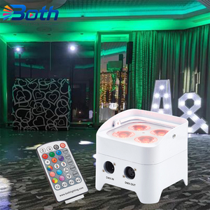 ไฟพาร์ LED RGBWA+UV ไร้สาย 6-in-1 กำลังไฟ 4x18W ใช้แบตเตอรี่ สำหรับงานปาร์ตี้ ดีเจ - Product Image 1
