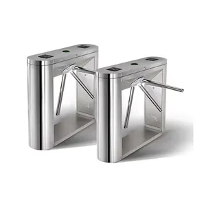 Arc máy bay thẻ & Vân tay Hệ thống kiểm soát truy cập thông minh ba-con lăn turnstile cổng kênh máy - Product Image 2