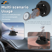 Dudukan Suction Cup Heavy-Duty 4.5'' OEM Kustom dengan Ulir 1/4 3/8, Dudukan Tripod Suction Cup untuk Kaca Depan Mobil, Dudukan GoPro