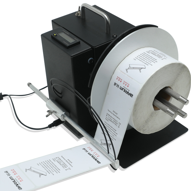 Automatic Label Rewinder Roll Barcode Sticker Label Rewinding Machine for Barcode Printer