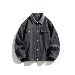 Chaqueta de pana con logo personalizado para hombre, chaqueta ligera de primavera y otoño, estilo retro, marca de moda, con solapas, cómoda. - Product Image 5