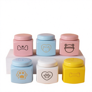 Urna Conmemorativa de Cerámica para Cenizas de Perros y Gatos, con Huella de <span class=keywords><strong>Pata</strong></span>, Sellada con Tapa, Jarra Conmemorativa para Mascotas - Product Image 1