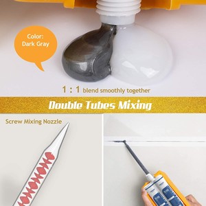 Hai thành phần màu đen linh hoạt gốm Epoxy gạch vữa Đường may đẹp đại lý cho xây dựng sử dụng màu đen - Product Image 3