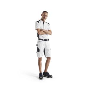 BLAKLADER - 109413301098C60 <b>Painters</b> shorts with stretch White/Dark grey - EAN 7330509748473 WORK TROUSERS WORK SHORTS - Product Image 3