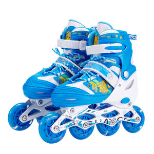 Prix d'usine <span class=keywords><strong>pas</strong></span> <span class=keywords><strong>cher</strong></span> Full Flash PU 4 roues patins à roues alignées sûr frein sensible rétractable enfants patins à roulettes pour filles garçons - Product Image 2