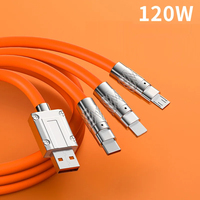 Vente chaude Multiple Universel 3in1 Charge Un USB Multi 3 en 1 Charge Câble USB pour Téléphone Micro USB Type C