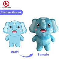 Disfraz Inflable de Elefante Personalizado, Mascota Andante para Eventos, Tela Suave, Certificado CE, Talla Adulto, 1 Pieza MOQ, Personalizable