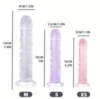 Dildo Realista para Sexo Anal, Dildo Extremadamente Suave, Dildo Realista para Principiantes, Dildo de Gelatina, Estimulador del Punto G, Juguetes Sexuales para Mujeres