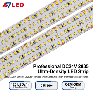 High Density 420LEDs/m <b>Led</b> Strip <b>Light</b> 24V SMD 2835 High Brightness Flexible <b>LED</b> <b>Light</b> Strip for Linear Decoration - Product Image 3