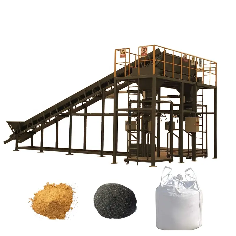 Bo yang bag powder packing machinery 500-1000 kg bulk bag vertical big bag granule packing machine