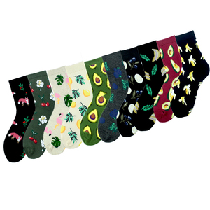 Nouvelle mode fruits avocat citron ananas animaux <span class=keywords><strong>renard</strong></span> plante feuille équipage coton drôle mignon femmes <span class=keywords><strong>chaussettes</strong></span> - Product Image 4
