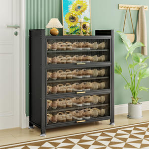 <span class=keywords><strong>Meuble</strong></span> à chaussures moderne de qualité supérieure à 7 niveaux, <span class=keywords><strong>grand</strong></span> présentoir vertical, organisateur de rangement <span class=keywords><strong>fermé</strong></span> portable, <span class=keywords><strong>meuble</strong></span> de salon extensible - Product Image 1