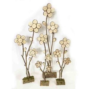 Ornements en bois chinois, décorations de jardin, ornements <span class=keywords><strong>Mori</strong></span>, décorations de Pâques, décorations pastorales pour fenêtre, accessoires de décoration de mariage - Product Image 2