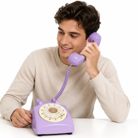 Téléphone rétro pour messages vocaux de mariage, enregistreur de messages audio pour mariages, fêtes prénuptiales, anniversaires, cadeau de mariage unique