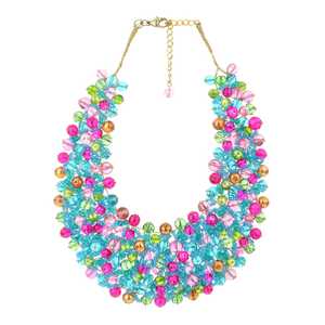 Último nuevo collar de Babero con gargantilla de diamantes de imitación de cristal de declaración de oro grueso para mujer vintage al mejor precio - Product Image 3