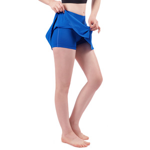 Jupes courtes Double couche <span class=keywords><strong>pour</strong></span> femmes Séchage rapide Surdimensionné Fitness Yoga <span class=keywords><strong>Tennis</strong></span> Wear Personnalisable Skin Friendly Biker Sport Outfit - Product Image 4
