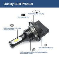 Liwiny Led Lumières Pour Voiture Avertissement Hors Route Star Vélo Rond Éclairage Accessoires Rgb Bi-led Carré H11B