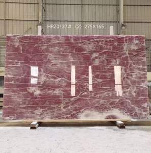 Encimeras de Baño de Ónix Rosa Retroiluminadas de Lujo, Azulejos Naturales de Ónix, Losa de Mármol de Ónix Rosa para Pisos - Product Image 3