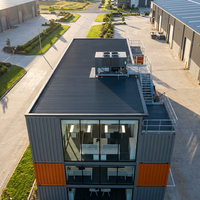 Conteneur maritime en acier modulaire moderne respirant de 20 pieds, bureau, pod mobile préfabriqué, construction, supermarché, salle de sport 1