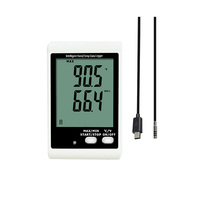 Registrador de Datos de Temperatura y Humedad con Sonda Externa DT20E, Registrador de Datos de Alta Temperatura, Sensor de Temperatura y Humedad, Alarma Sonora y Luminosa