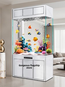 <span class=keywords><strong>Aquarium</strong></span> im Bildschirm-Stil: Modernes, integriertes, vertikales Design für Wohnzimmer und Büro – Rechteckiges Trennwand-<span class=keywords><strong>Aquarium</strong></span> - Product Image 3