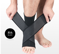 Attelle de cheville de sport à compression en néoprène SBR avec coutures à quatre aiguilles pour le soutien du pied et de la cheville en extérieur