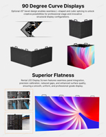 Écran LED de location intérieur UHLED P2.6 P2.9 P3.91 7680Hz, panneau mural vidéo LED extérieur pour événements et arrière-plans