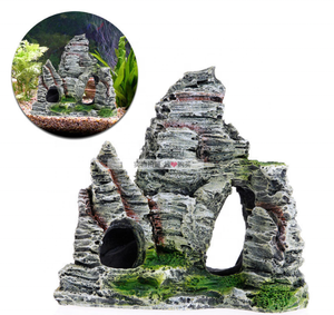 Aquarium-Zubehör Kunstharz-Felsenlandschaft Handgefertigt zur Aquarium-Landschaftsdekoration Als Fisch- und Garnelenhaus - Product Image 4