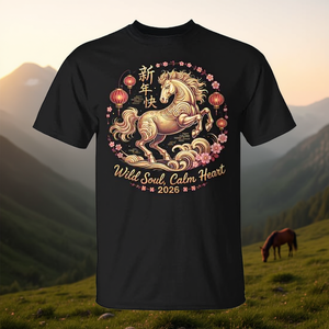 Camiseta Crazy Horse Lady Wild Soul Calm Heart 2026 Fortune - Product Image 3