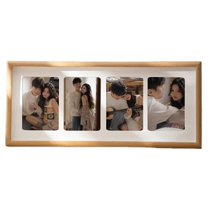 Expositor de Fotos Combinado de Cuatro Orificios del Fabricante, Marco de Fotos de Cartón Hueco de 6 Pulgadas, Marco de Madera de Dos o Tres Piezas <span class=keywords><strong>para</strong></span> - Product Image 3