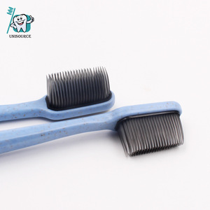 Brosse à dents manuelle Commale biodégradable en paille de blé, petite tête, pour adulte, écologique, tête de brosse nano - Product Image 4