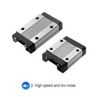 HLTNC MGN 12mm Rail de guidage linéaire miniature MGN12 Longueur personnalisée MGN12H ou MGN12C Jeu de blocs de chariot linéaire pour imprimante 3d CNC
